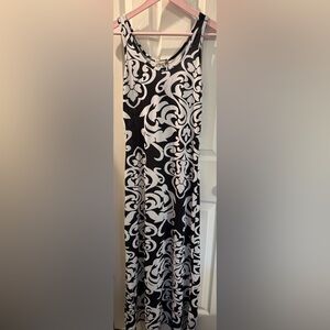 Jon & Anna Black and White Maxi Dress